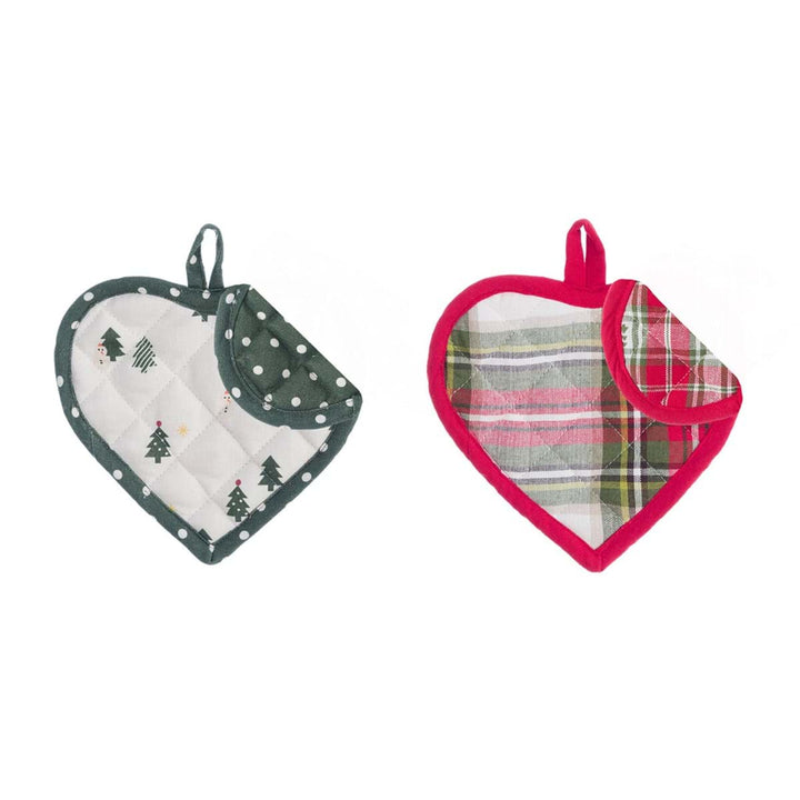 Set de 2 maniques brodées