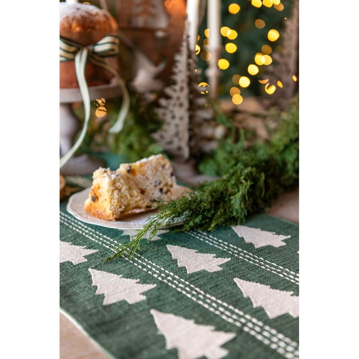 Chemin de table brodé – Collection Alberi di Natale