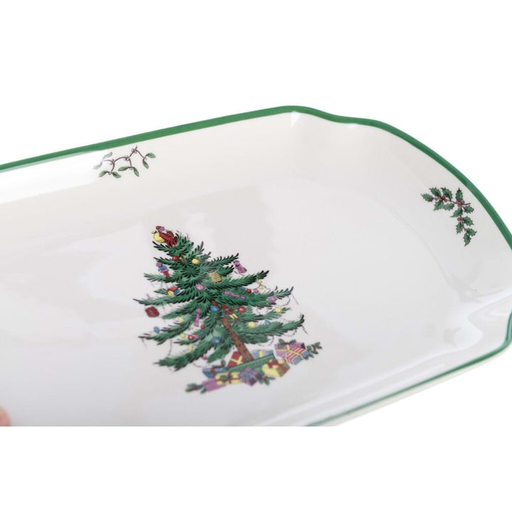 Plat de présentation en céramique sapin – Collection Abies Natalis