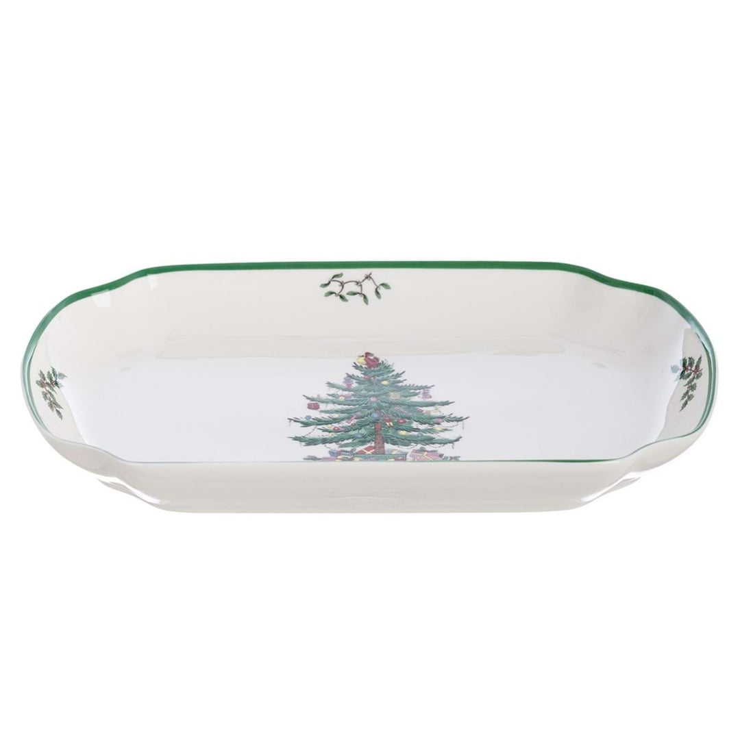 Plat de présentation en céramique sapin – Collection Abies Natalis