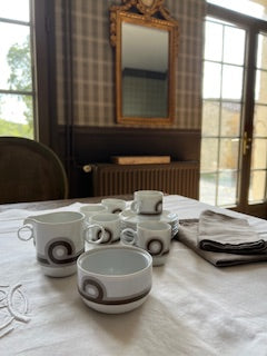 Service à café vintage Rosenthal Germany – Années 60/70 – Porcelaine fine – 16 pièces