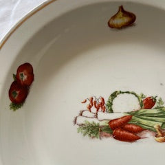 Plat de service ancien – Limcolor (G. Brachet Terrasson, Limoges) –  1930–1950