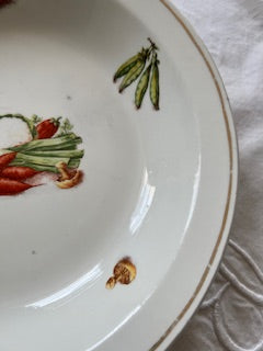 Plat de service ancien – Limcolor (G. Brachet Terrasson, Limoges) –  1930–1950