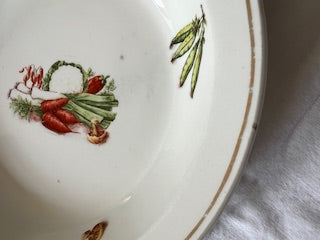 Plat de service ancien – Limcolor (G. Brachet Terrasson, Limoges) –  1930–1950