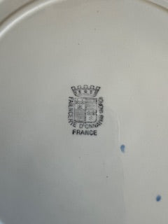 Plat de service ancien – Faïence d’Onnaing