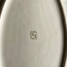 Grand plat à poisson Sarreguemines blanc cassé – faïence 1960s – parfait état