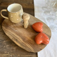 Planche de présentation ancienne en bois – 31x23 cm – Déco, fromages & tapas