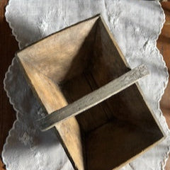 Ancien panier de vignerons en bois