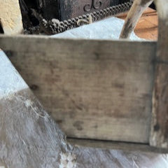 Ancien panier de vignerons en bois