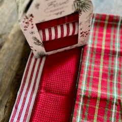 Coffret 3 Torchons Blanc Mariclò