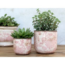 Caches pots, céramique vieillie Chic Antique