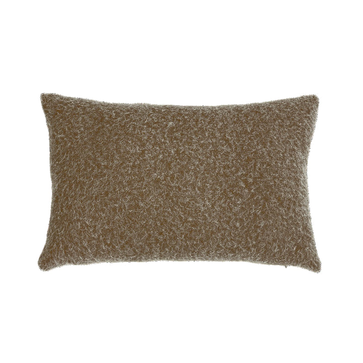 Coussin Retroplush Fluff Opjet – Marron/Beige ou Vieux Vert – 60x40 cm