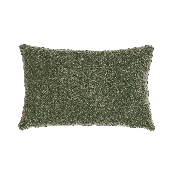 Coussin Retroplush Fluff Opjet – Marron/Beige ou Vieux Vert – 60x40 cm