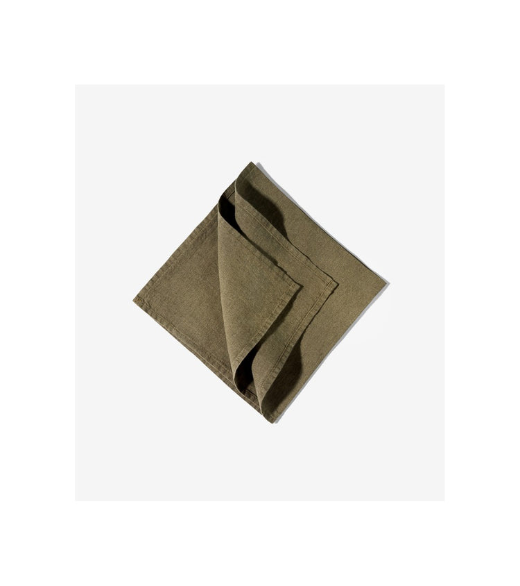 Serviettes de table kaki -Haomy- Par 2