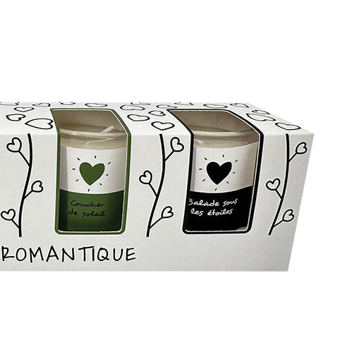 Coffret de 4 bougies — Soirée romantique Opjet Paris