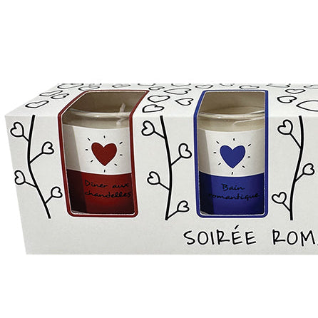 Coffret de 4 bougies — Soirée romantique Opjet Paris