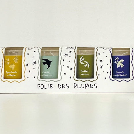 Coffret de 4 bougies — Folie des Plumes Opjet Paris