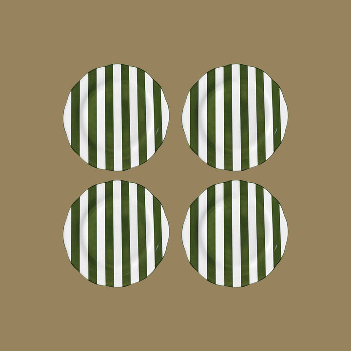 Set de 4 assiettes Trattoria - à Dîner ou à dessert.