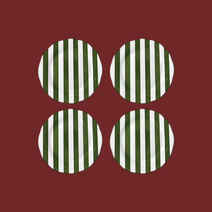 Set de 4 assiettes Trattoria - à Dîner ou à dessert.