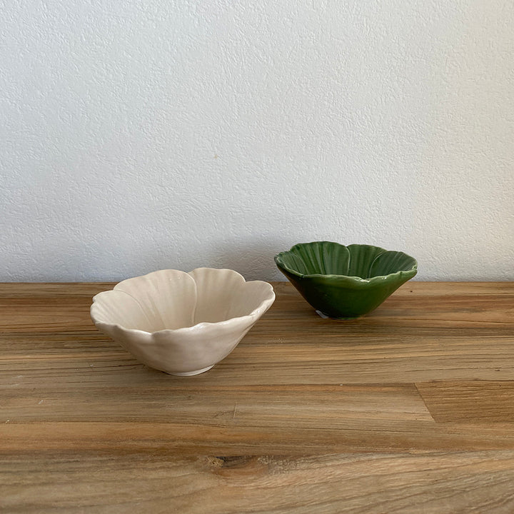 Coupelles en faïence Fleur