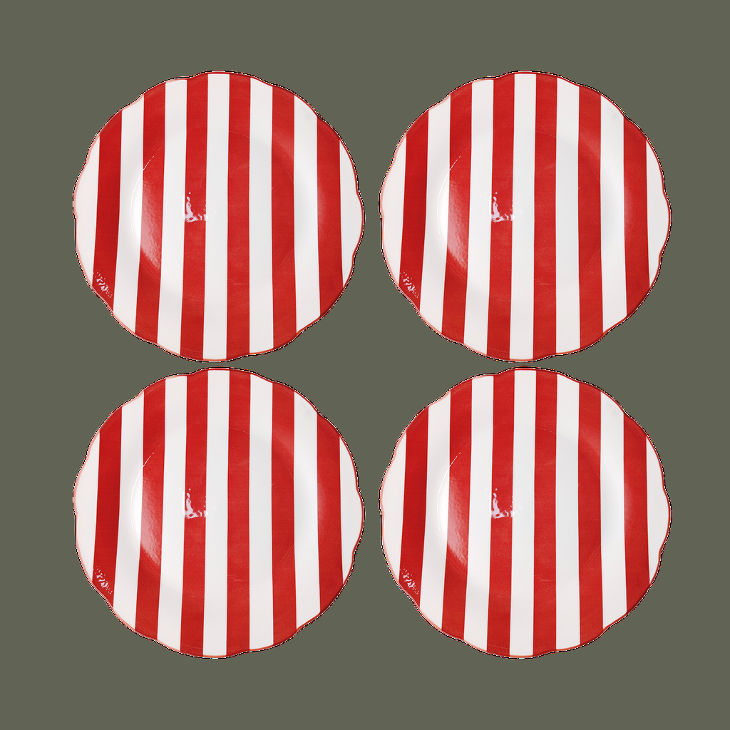 Set de 4 assiettes Trattoria - à Dîner ou à dessert.