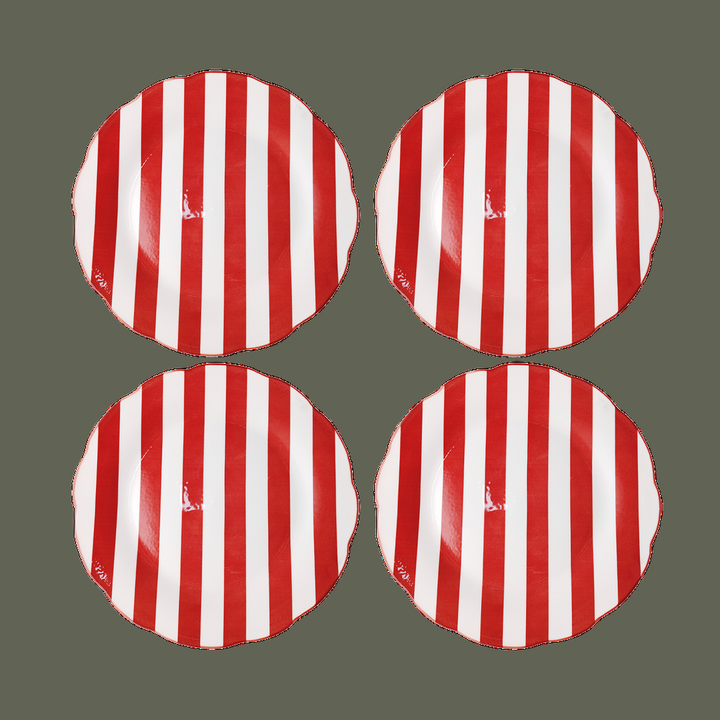 Set de 4 assiettes Trattoria - à Dîner ou à dessert.