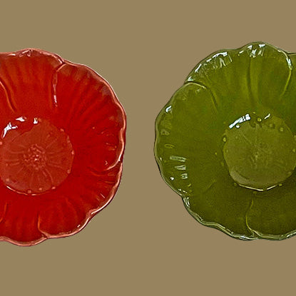 Coupelles en faïence Fleur