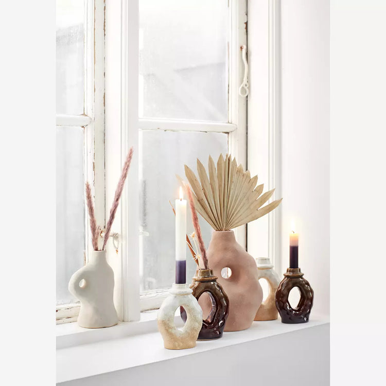 Vase grès Madam Stoltz, une anse.