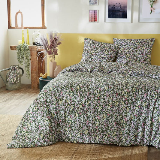 Housse de couette 220/240 +2 taies-MYOSOTIS- L'Effet Papillon