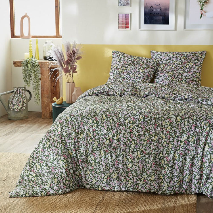 Housse de couette 220/240 +2 taies-MYOSOTIS- L'Effet Papillon