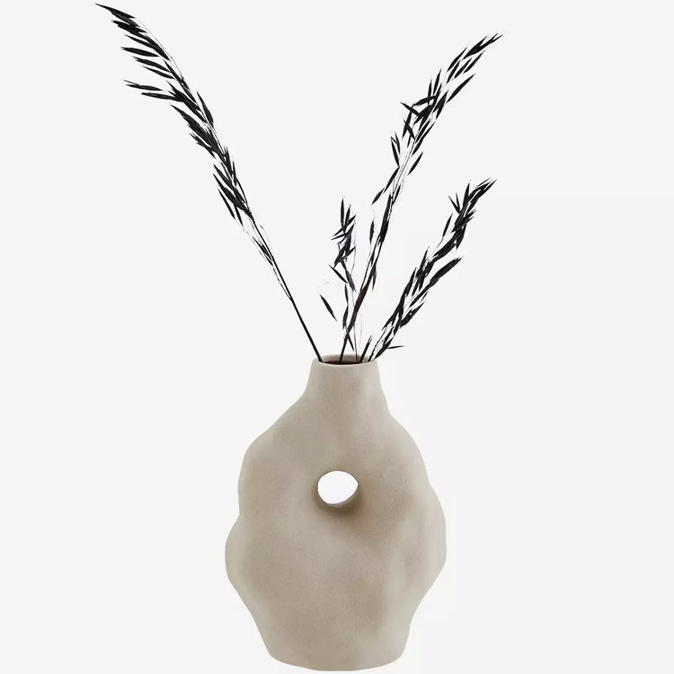 Vase grès Madam Stoltz, greige.