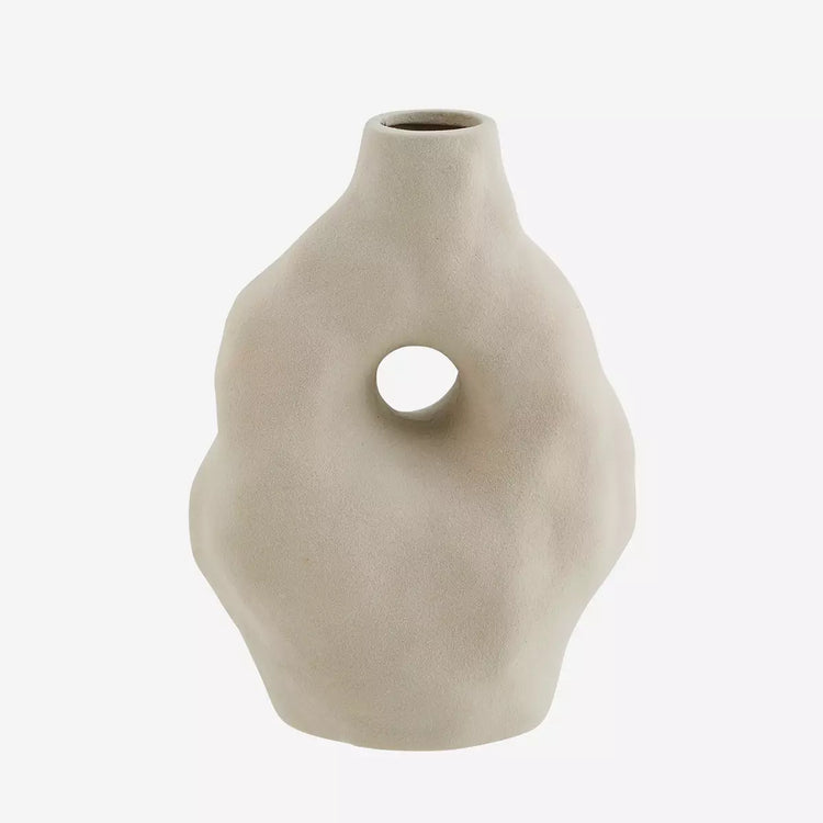 Vase grès Madam Stoltz, greige.
