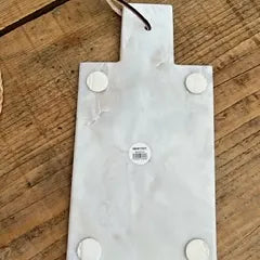 Planchette marbre Madam Stotz , lanière cuir. - Déco Nord Sud