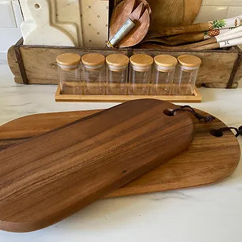 Planches à découper Bois d'Acacia foncé. - Déco Nord Sud