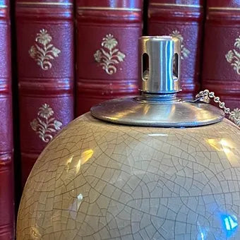 Lampe à huile en céramique craquelée - Déco Nord Sud