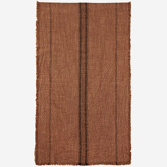 Chemin de table, coton lavé, 2 couleurs . Madam Stoltz. - Déco Nord Sud