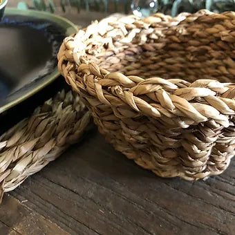 Osier tressé, sets et panier - Déco Nord Sud