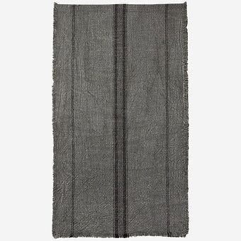 Chemin de table, coton lavé, 2 couleurs . Madam Stoltz. - Déco Nord Sud