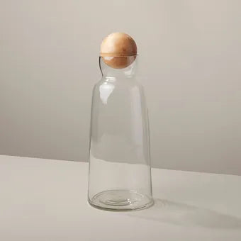 Carafes , avec billes de bois. - Déco Nord Sud