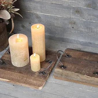 Plateaux à poignées, bois recyclé. - Déco Nord Sud