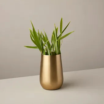 Vases doré satiné - 2 dimensions. Be Home Europe - Déco Nord Sud
