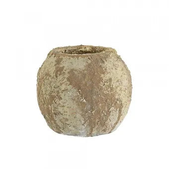 Petit vase  céramique vieillie sable - Déco Nord Sud