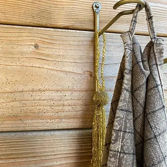 Crochets/portes serviettes muraux dorés mat - 3 modèles - Déco Nord Sud
