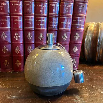 Lampe à huile en céramique craquelée - Déco Nord Sud